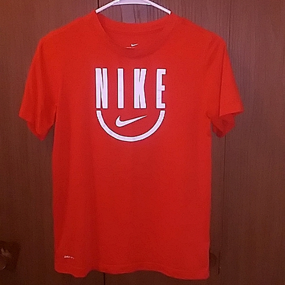 Nike, size large orange and white